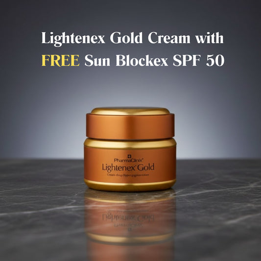 Lightenex Gold Cream with Free Sun Blockex SPF 50